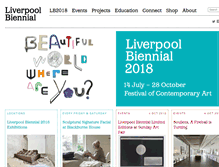 Tablet Screenshot of biennial.com